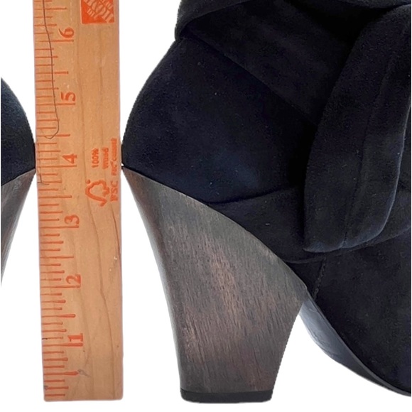 IRO Suede Peep Toe Booties Wrap Strap - Picture 15 of 16